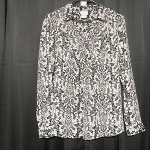 Oh baby by motherhood, sheer long sleeve blouse